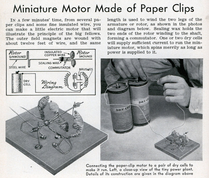 paperclip motor